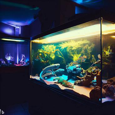 Lighting for aquariums and terrariums