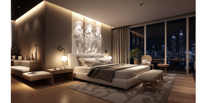 L'éclairage de la chambre à coucher revisité : Lampes de table et barrettes de LED pour transformer les espaces