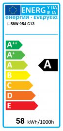 Fluorescent L 58W 954 G13 excellent color rendering Osram