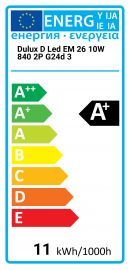 Dulux D LED EM 26 10W 840 2P G24d 3 Osram
