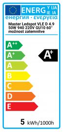 Master LEDspot VLE D 4.9 50W 940 220V GU10 60° dimm Philips