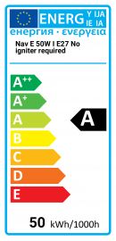 Natriumdampflampe NAV-E 50W I E27 Kein Zündgerät erforderlich Osram