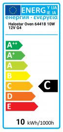 Osram 64418 - 12V 10W G4 64418 Bi Pin Base Single Ended Halogen Light Bulb  